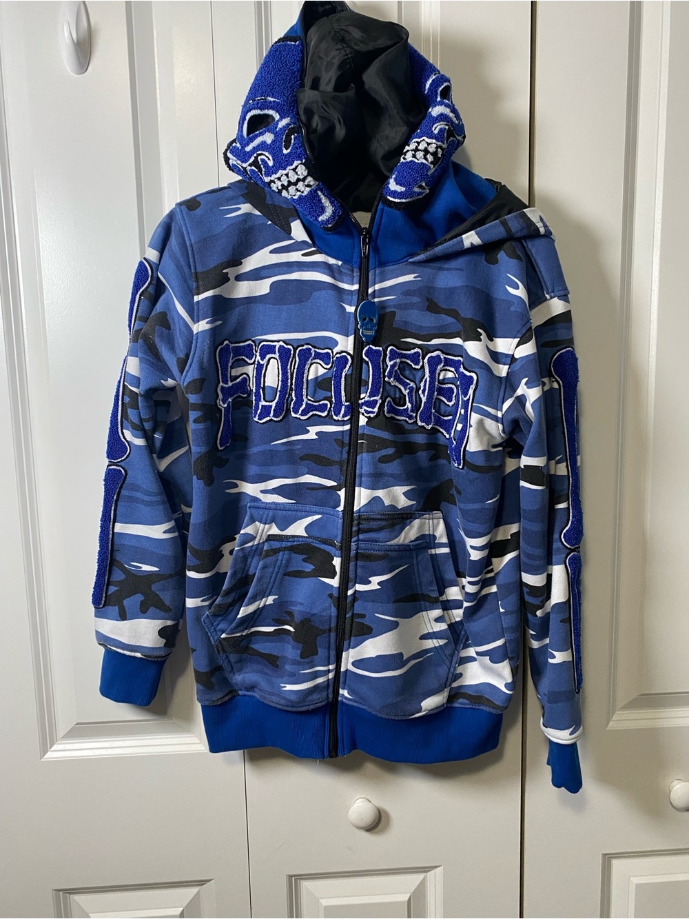 Focused Clothing Camo Skeleton Hoodie Upscale Streetwear